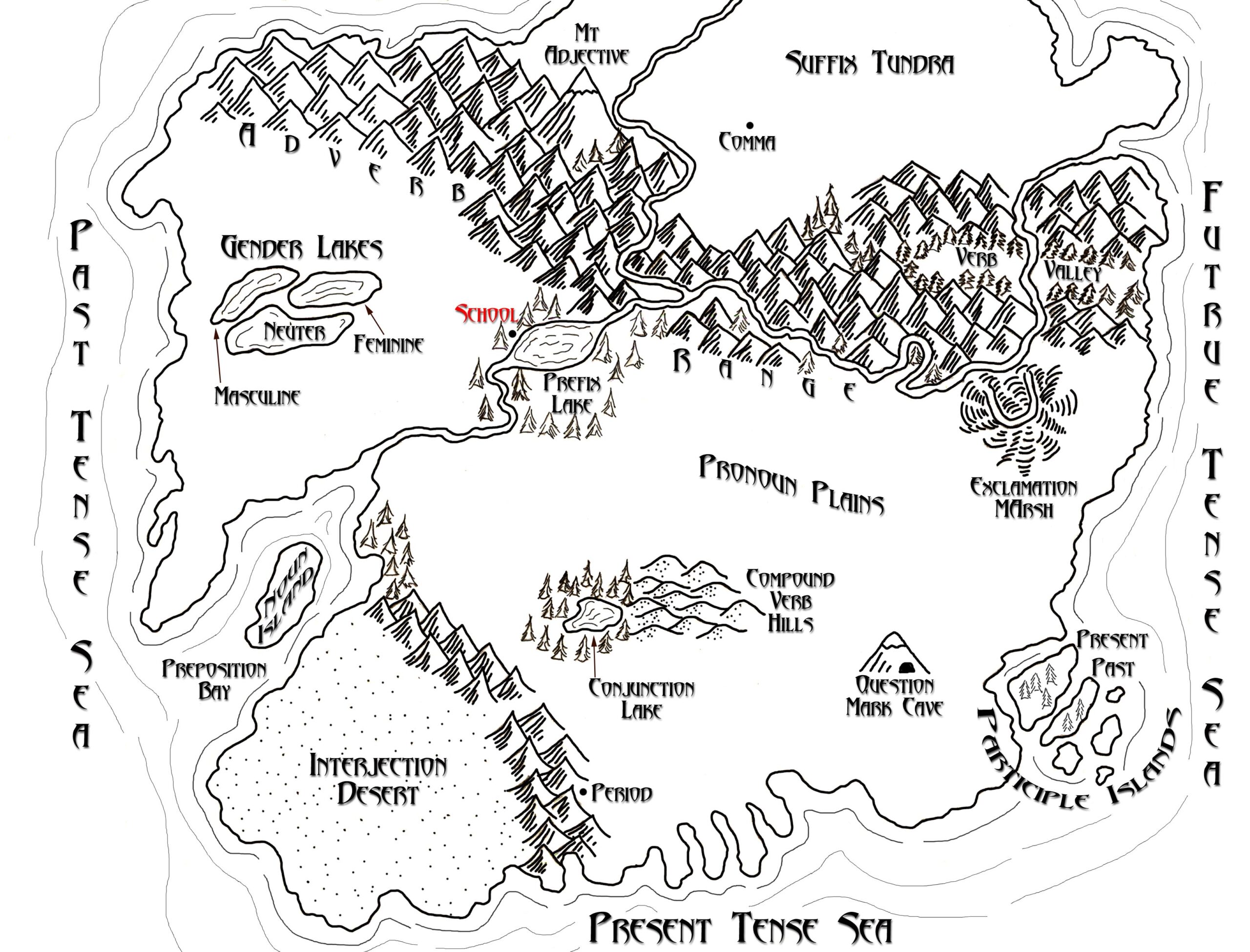 Grammar Quest Map